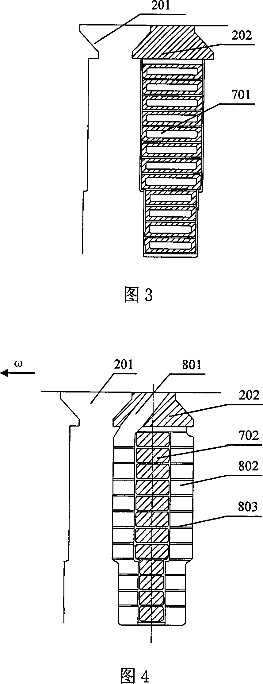 Steamship generator with rotor free cooling and stator evaporation cooling