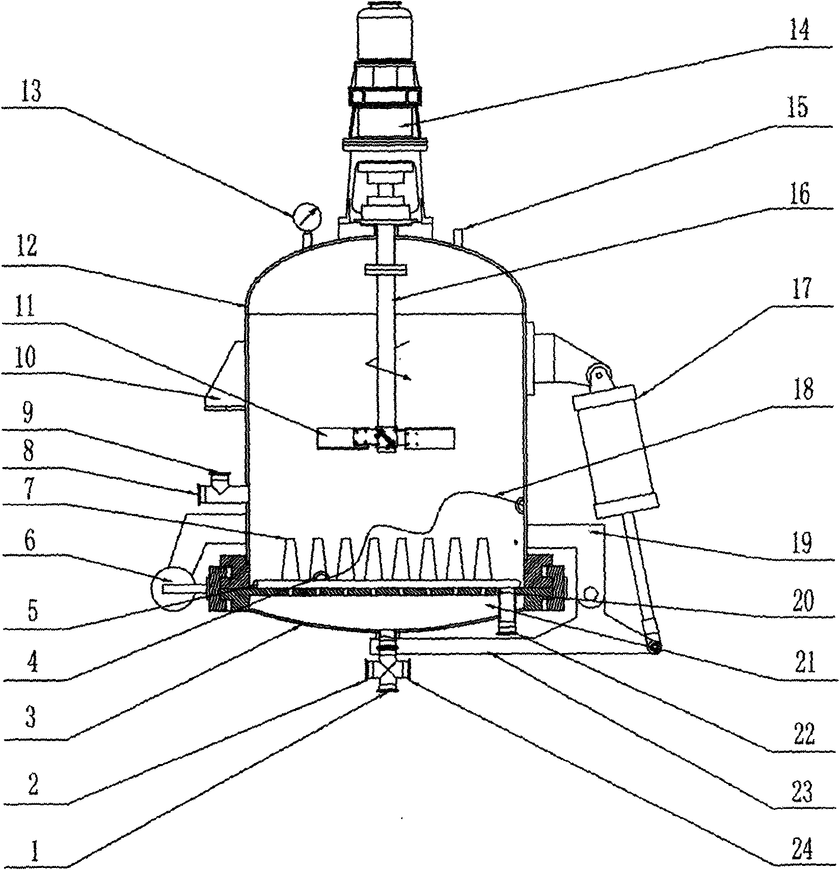 Filtering and washing device