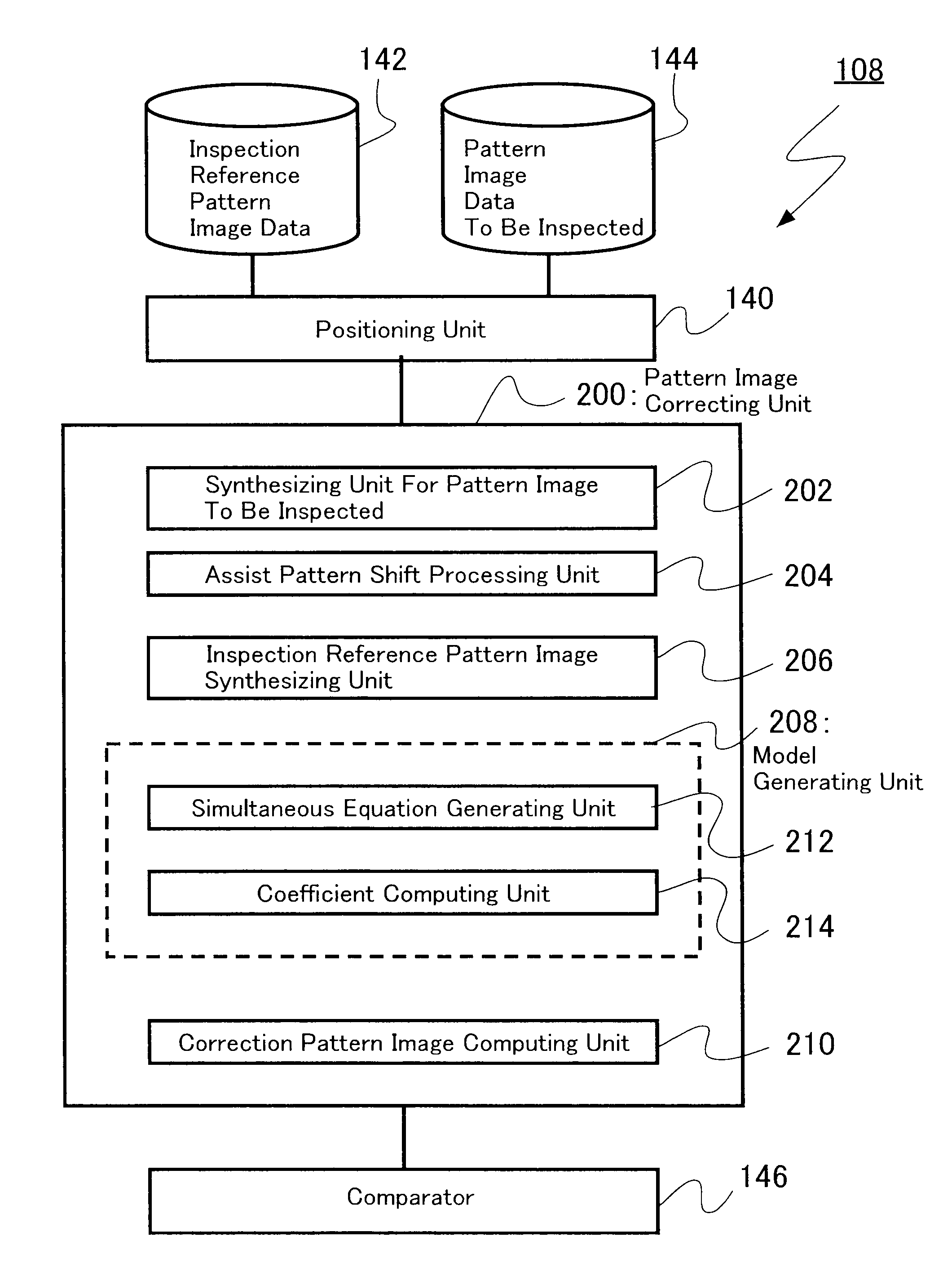 Pattern image correcting apparatus, pattern inspection apparatus, and pattern image correcting method