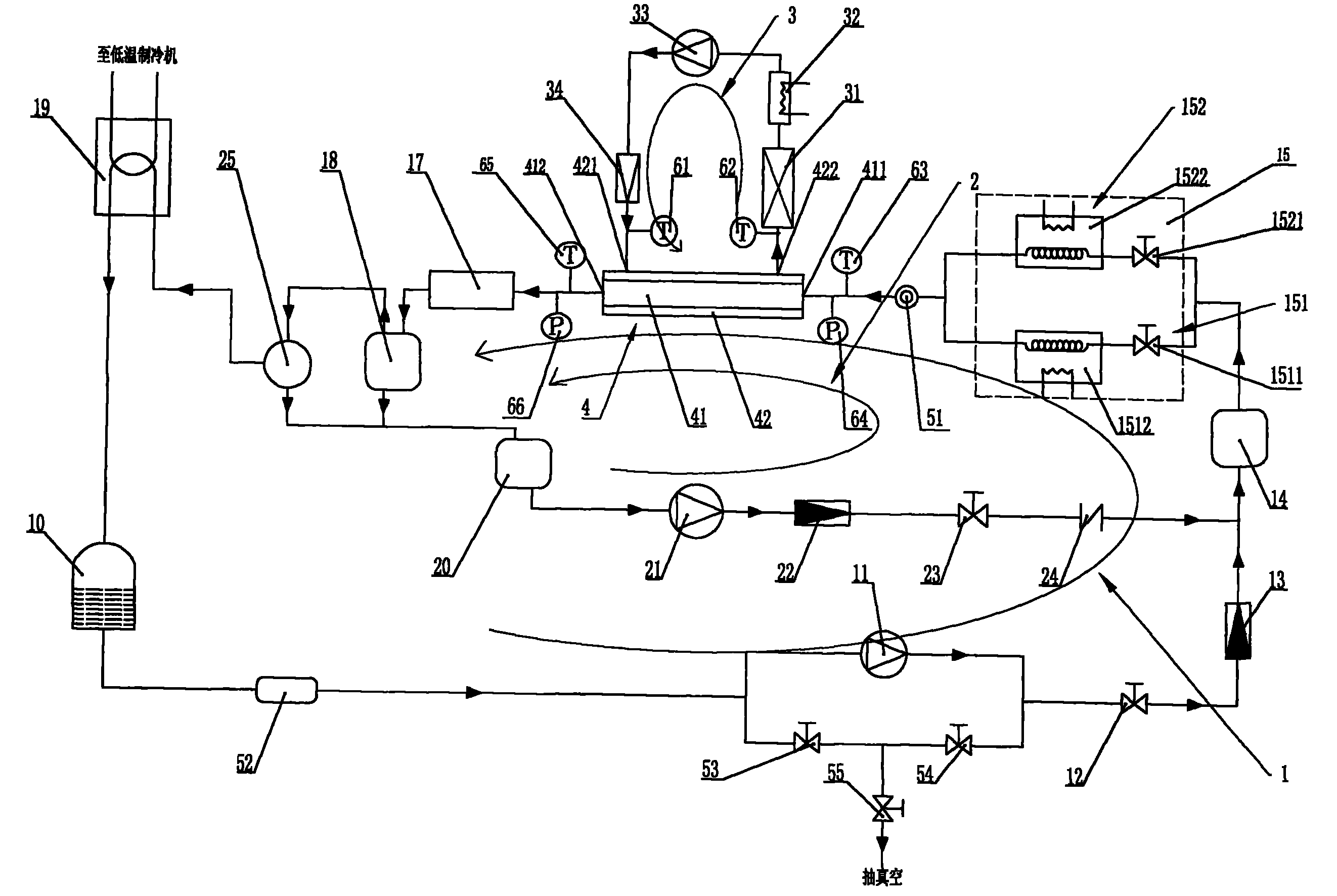 Tube refrigerant oil-bearing evaporation/condensation heat transfer testing integrated device and test method thereof