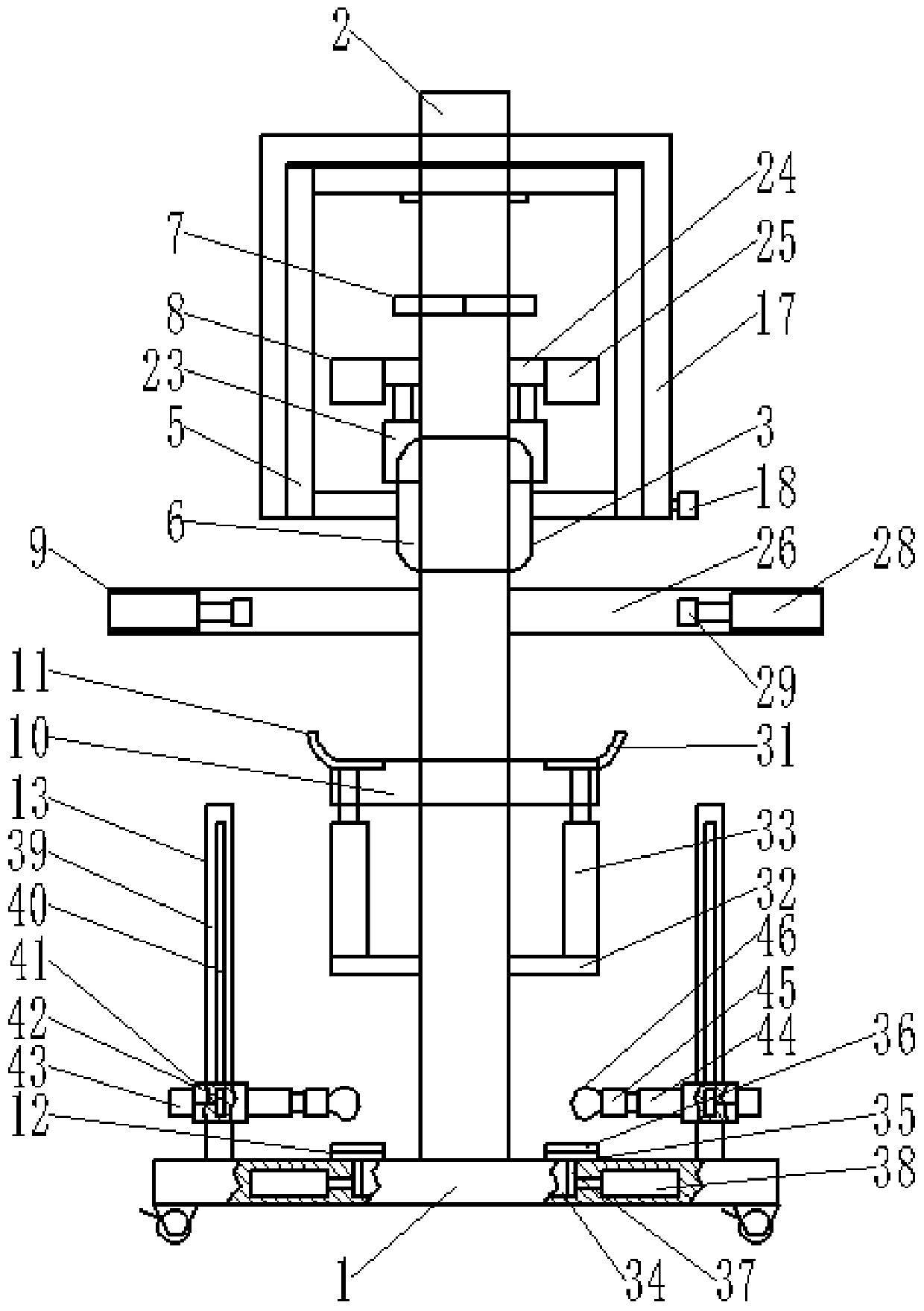 Sitting position balance function training apparatus for patients with hemiplegia