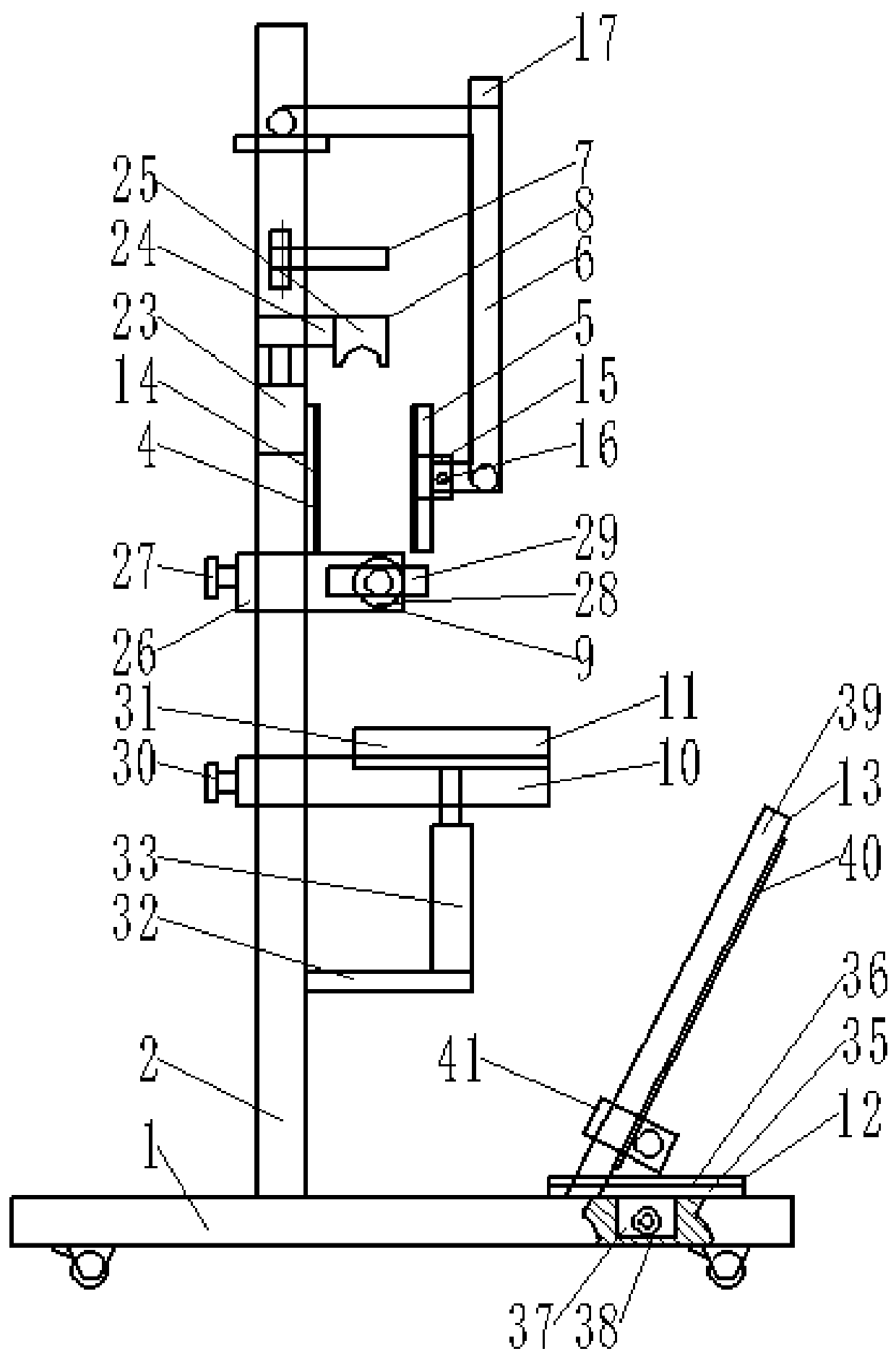 Sitting position balance function training apparatus for patients with hemiplegia