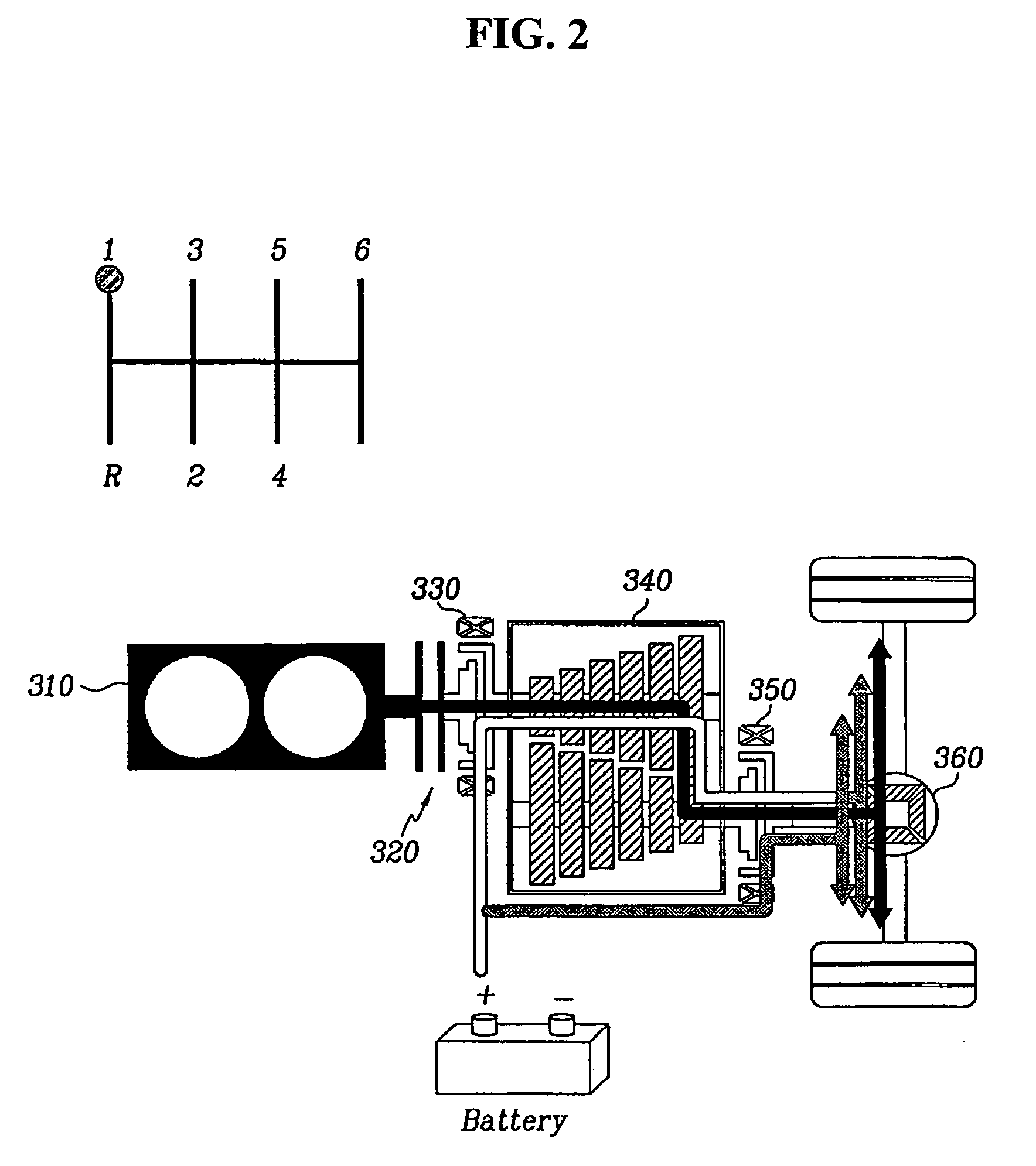 Powertrain system of hybrid electric vehicle