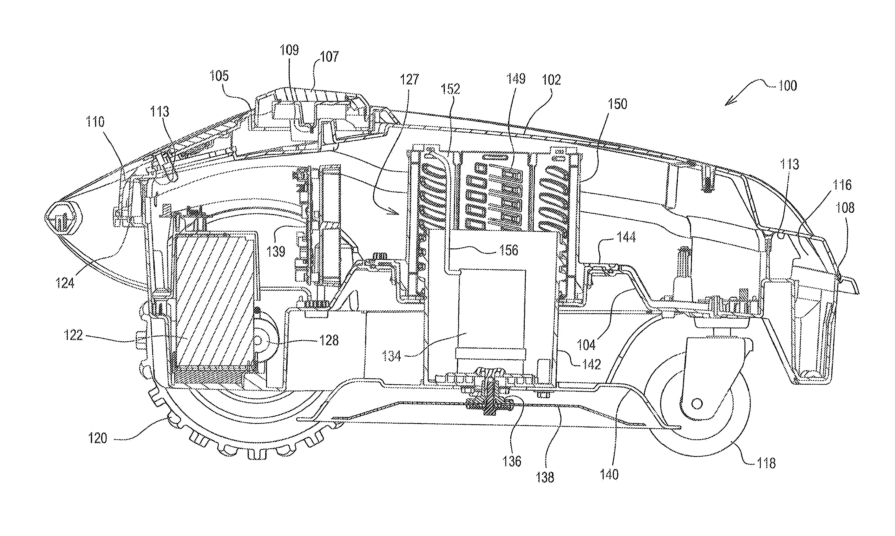 Robotic mower housing