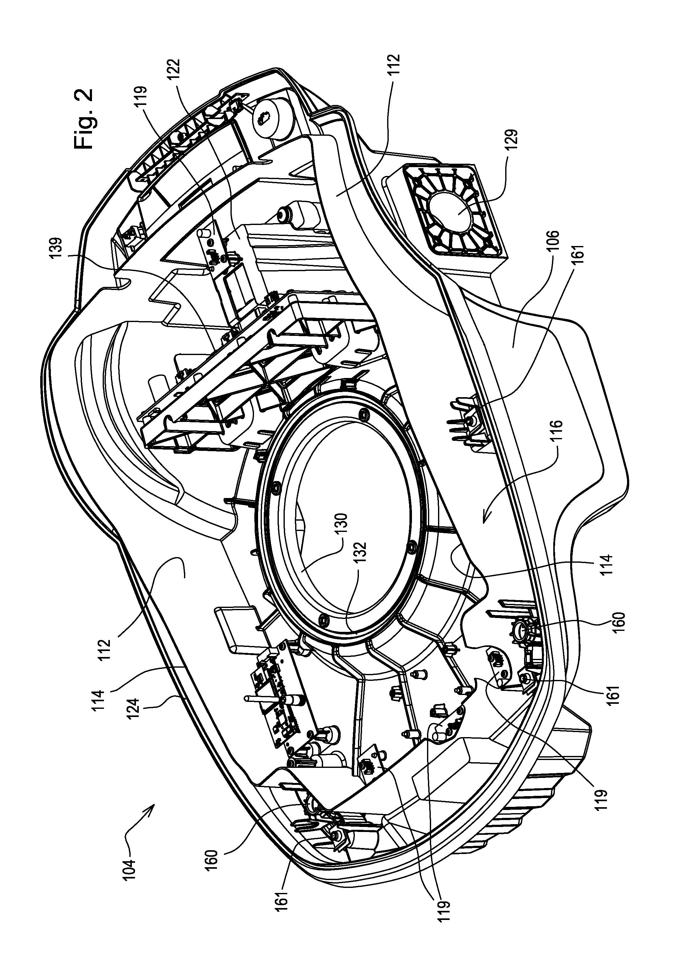 Robotic mower housing