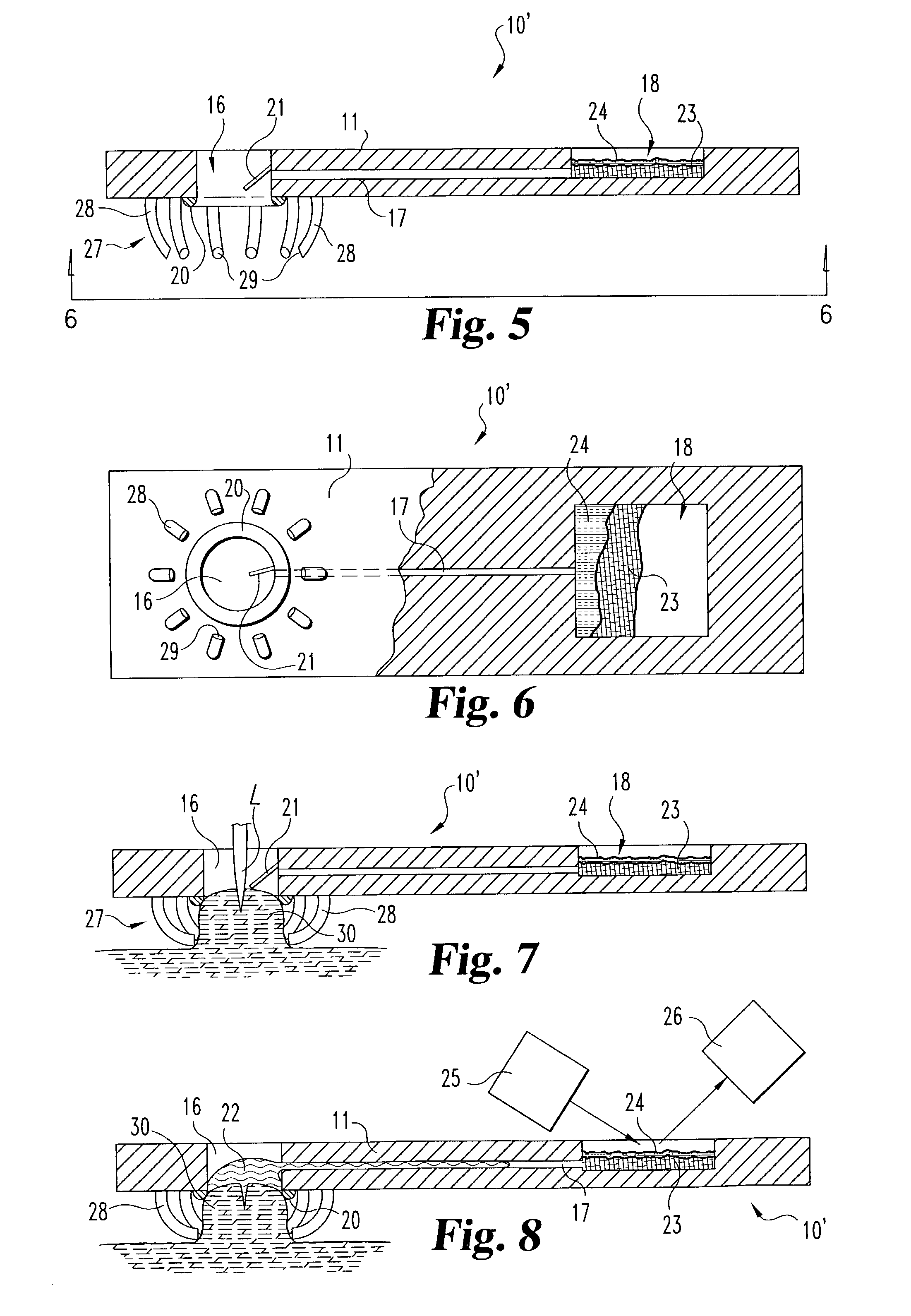 Wicking methods and structures for use in sampling bodily fluids