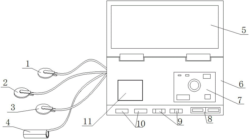 Portable fetal monitor