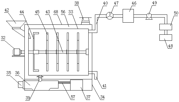 Desorption treatment method and device adopting flue gas for indirect heating