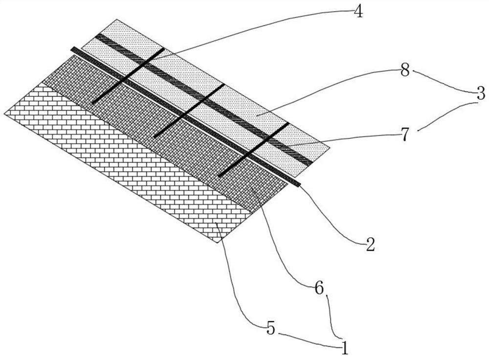 Ecological protection system for waste limestone slag yard