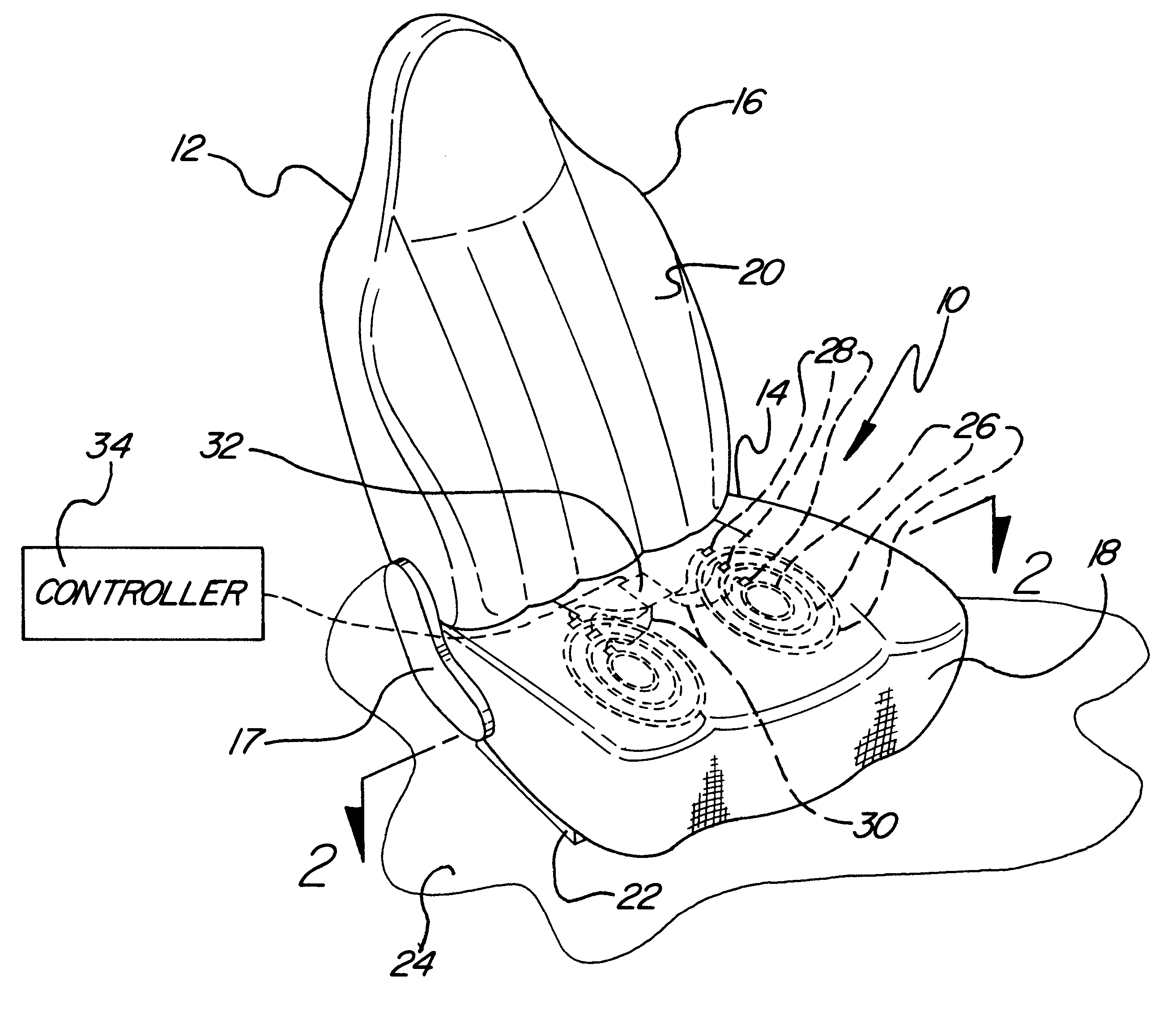 Occupant detection sensor assembly for seats