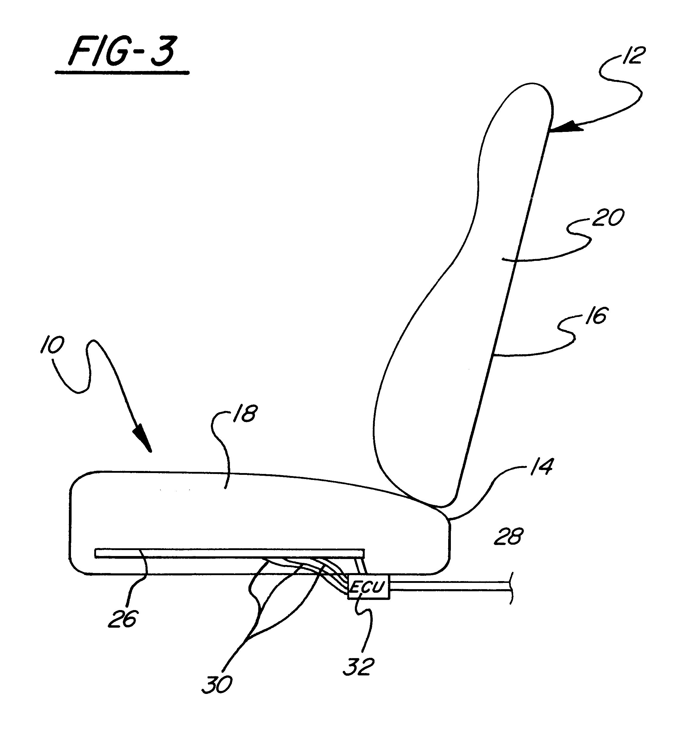 Occupant detection sensor assembly for seats