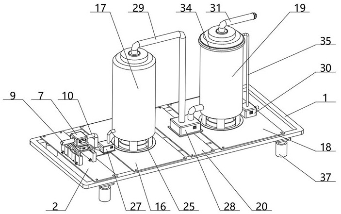 Desulfurization and denitrification mechanism for tail emission of intelligent boiler and control system of desulfurization and denitrification mechanism