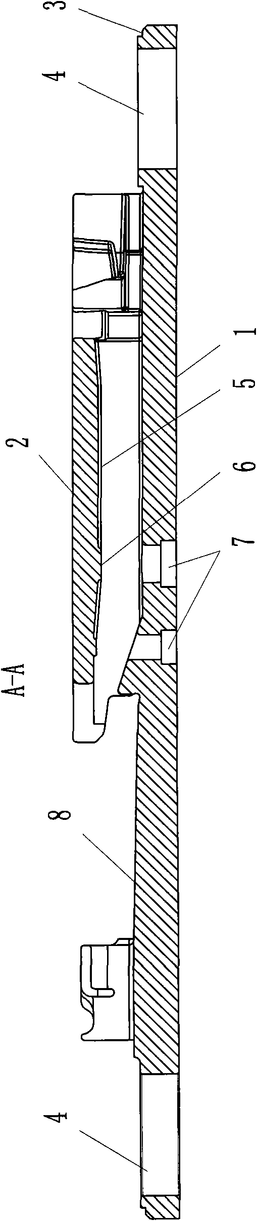 Machining technology of slide plate special for passengers