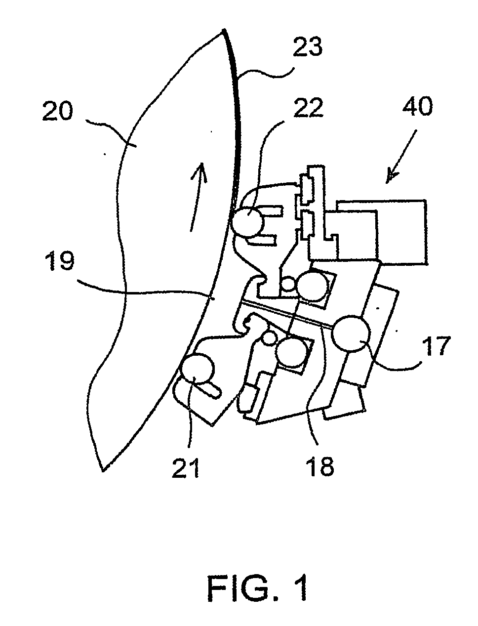 Method for feeding a treating agent to an application apparatus