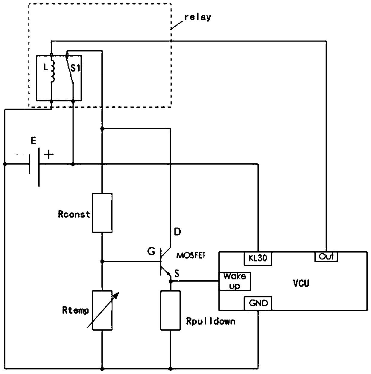 Power battery low-temperature protection system and protection method thereof