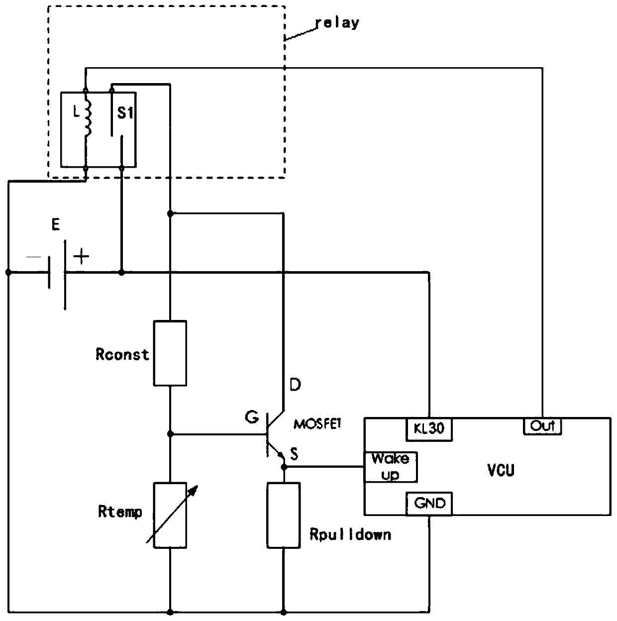 Power battery low-temperature protection system and protection method thereof