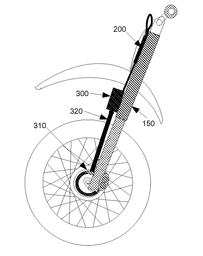 Electric Front Wheel Drive System for Motorcycle