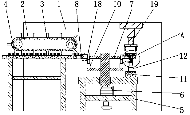 Gear machining grinding device facilitating transmission and grinding method