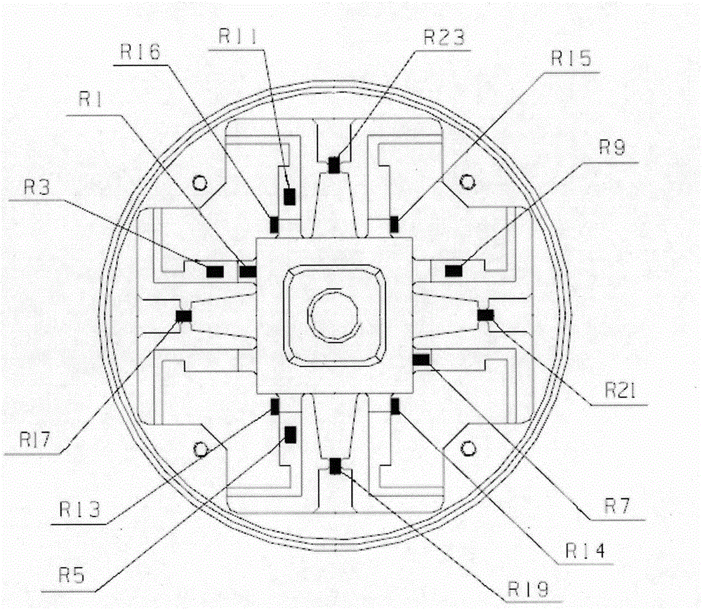 Novel six-dimensional force and torque sensor