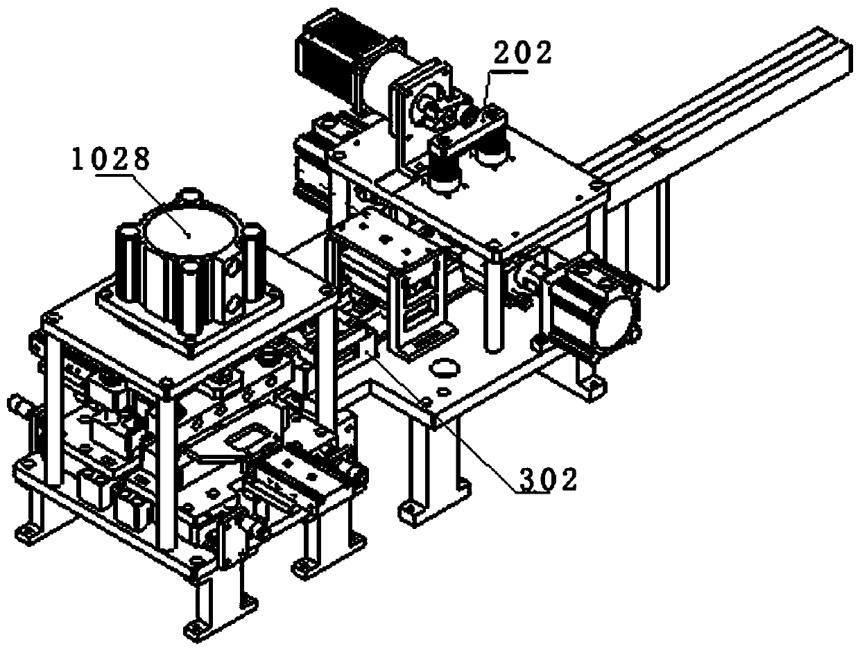 Integrated inductance foot cutting, bending and shaping system