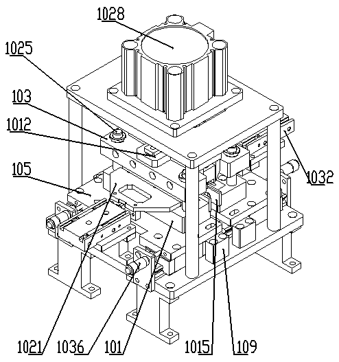 Integrated inductance foot cutting, bending and shaping system