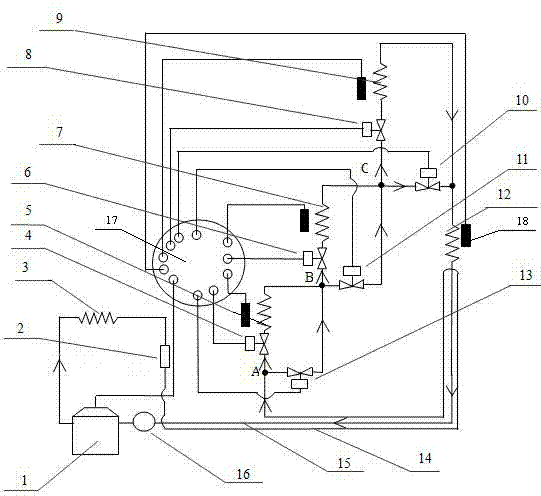 Small refrigerating device with copious cooling function