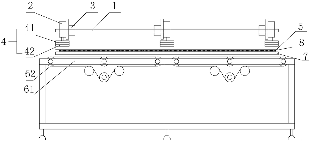 Grabbing device on production line and production line of flexible assemblies