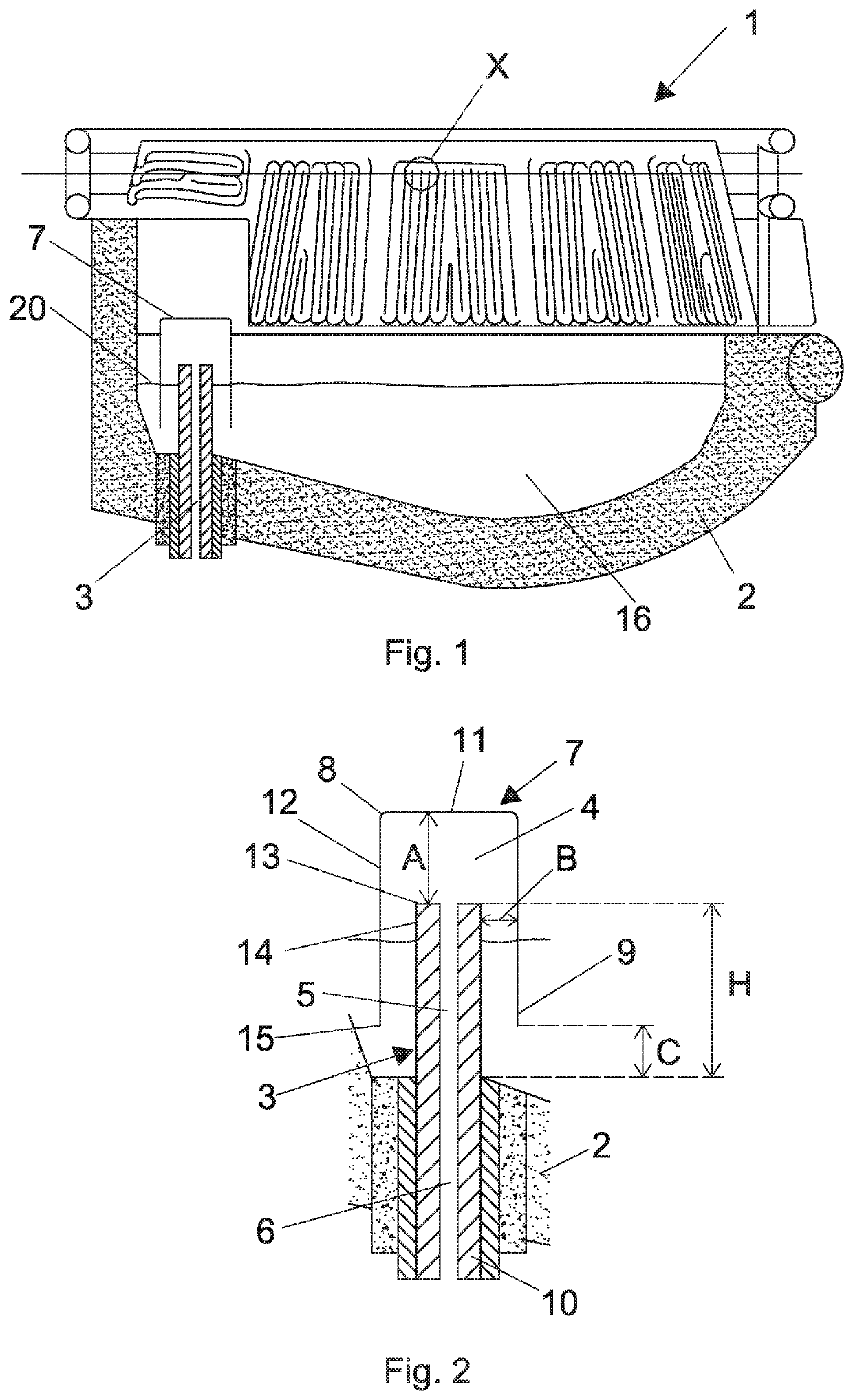 Melting furnace for metallurgical plant and operating method therefor