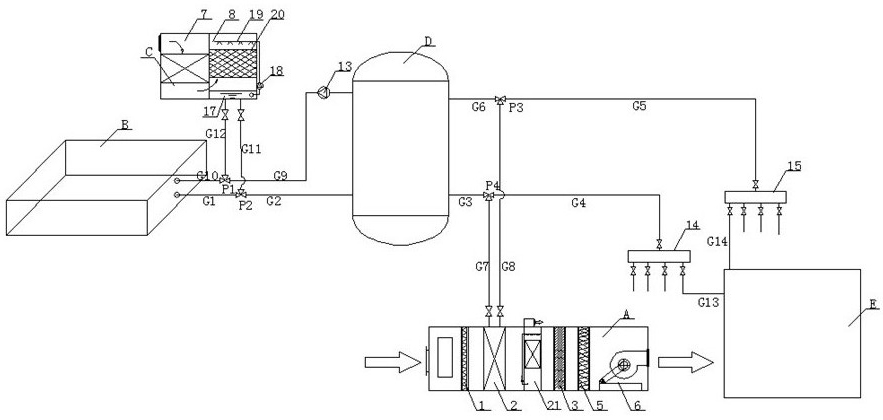 Evaporative cooling air-conditioning system combining nocturnal radiation cooling technology and cold-accumulating technology