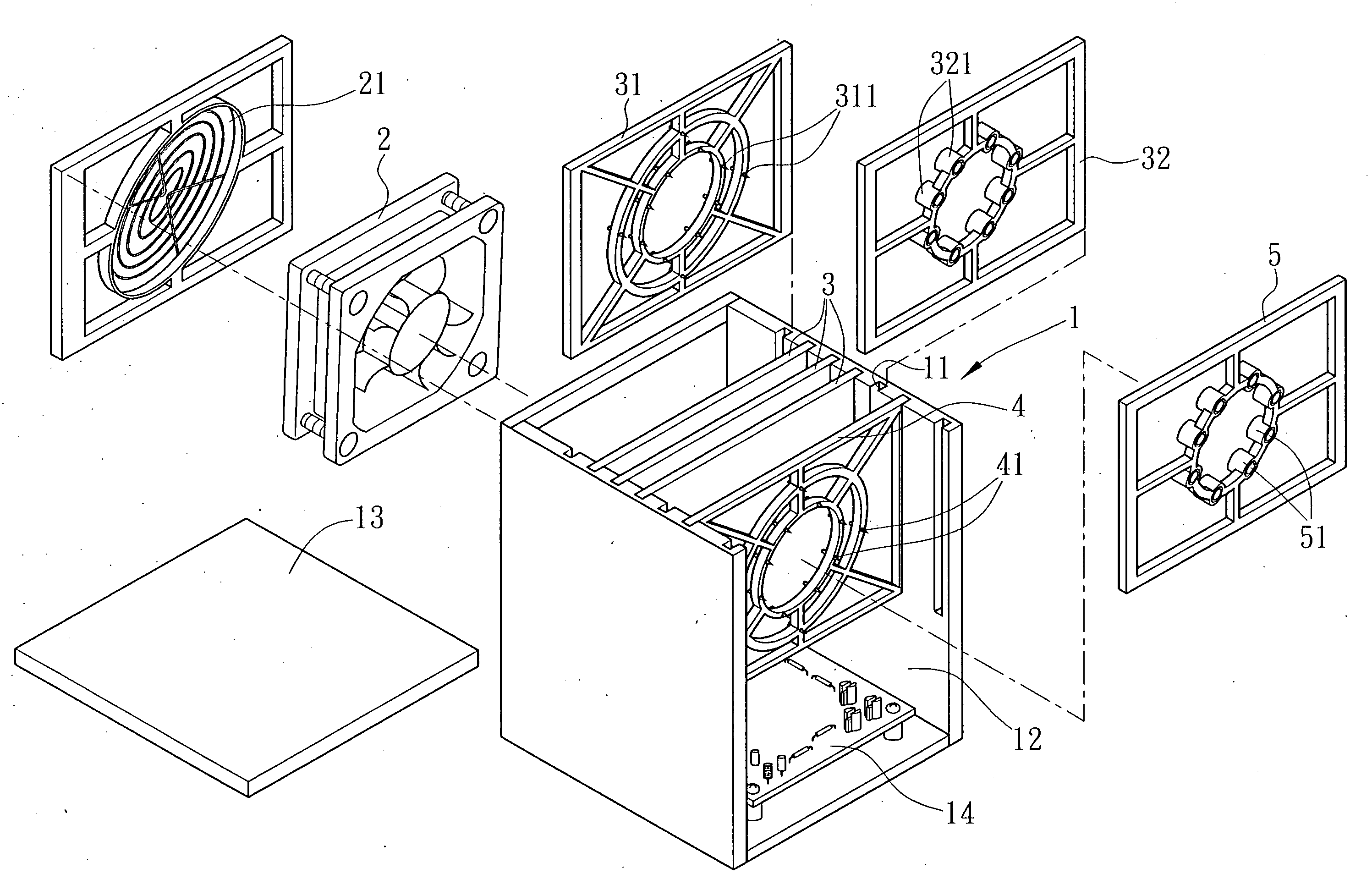 High-performance negative ion generating module