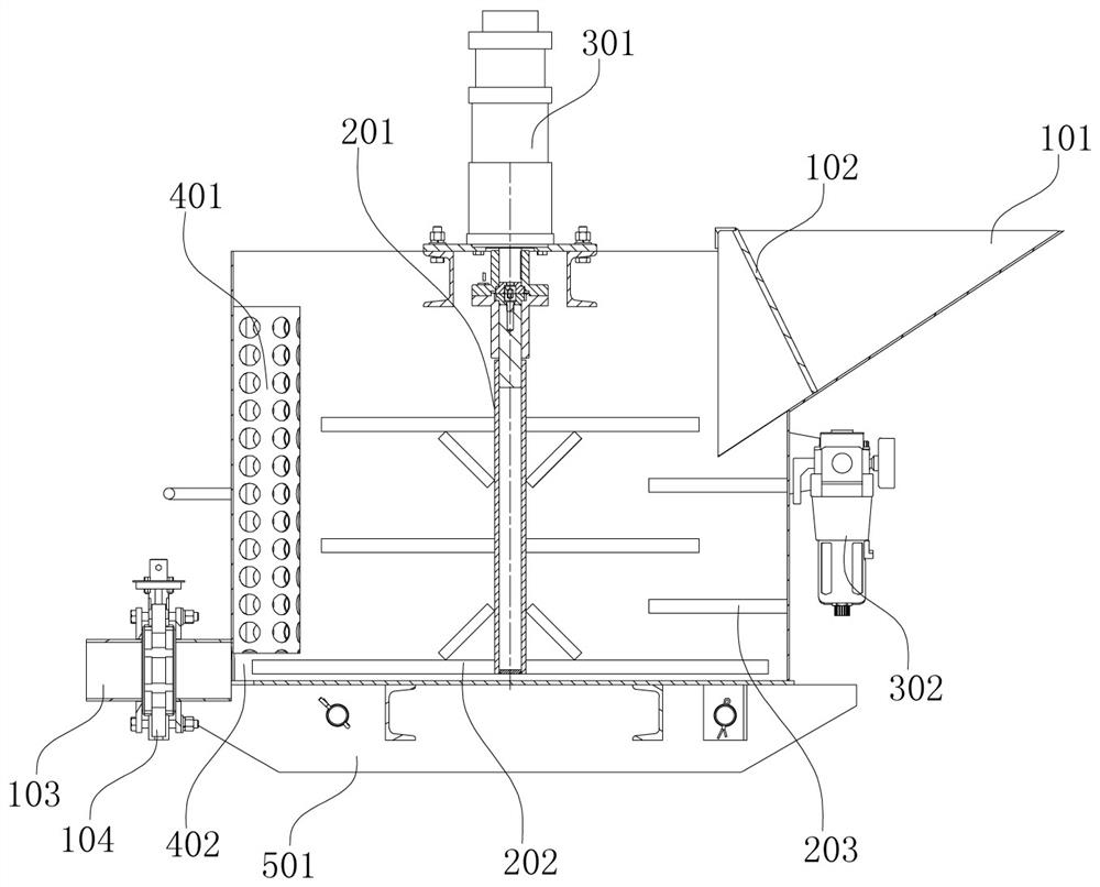 Pneumatic slurry mixer