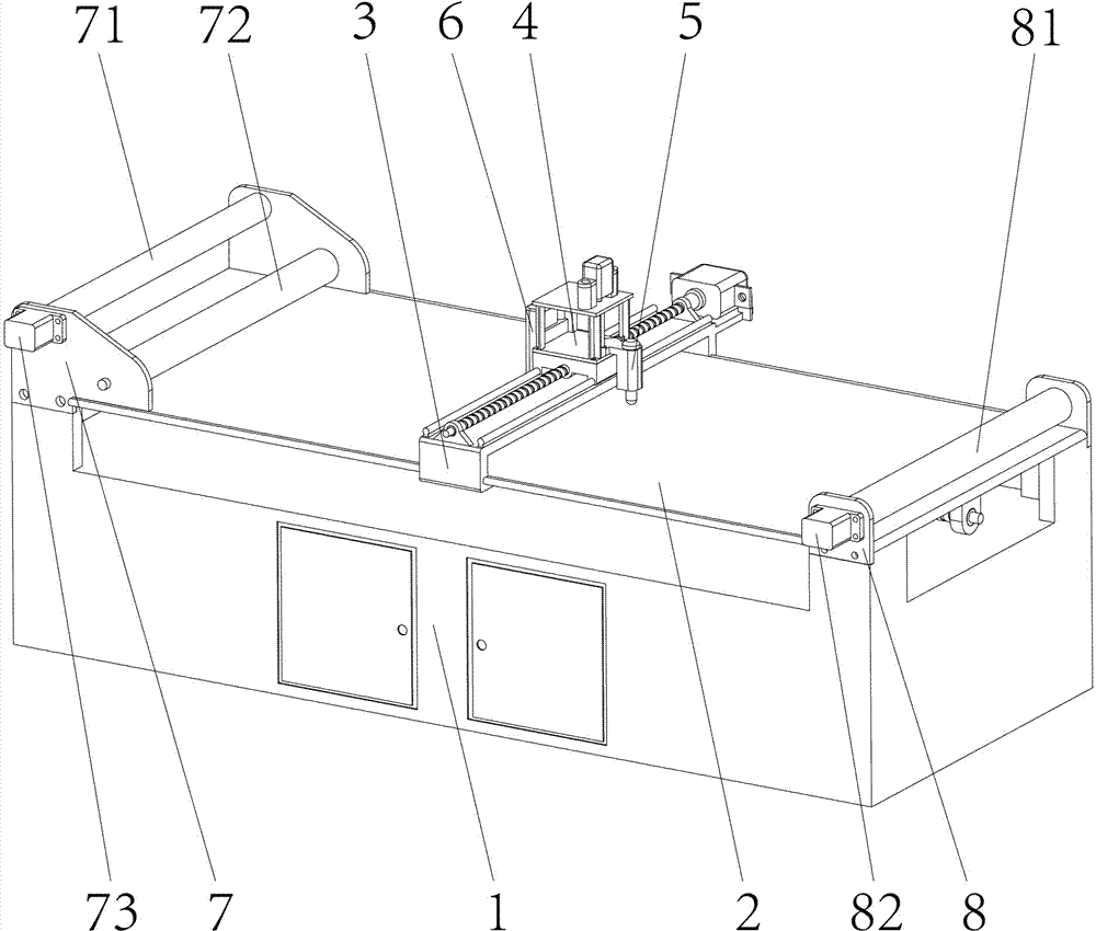 Numerical control laser cloth cutting machine