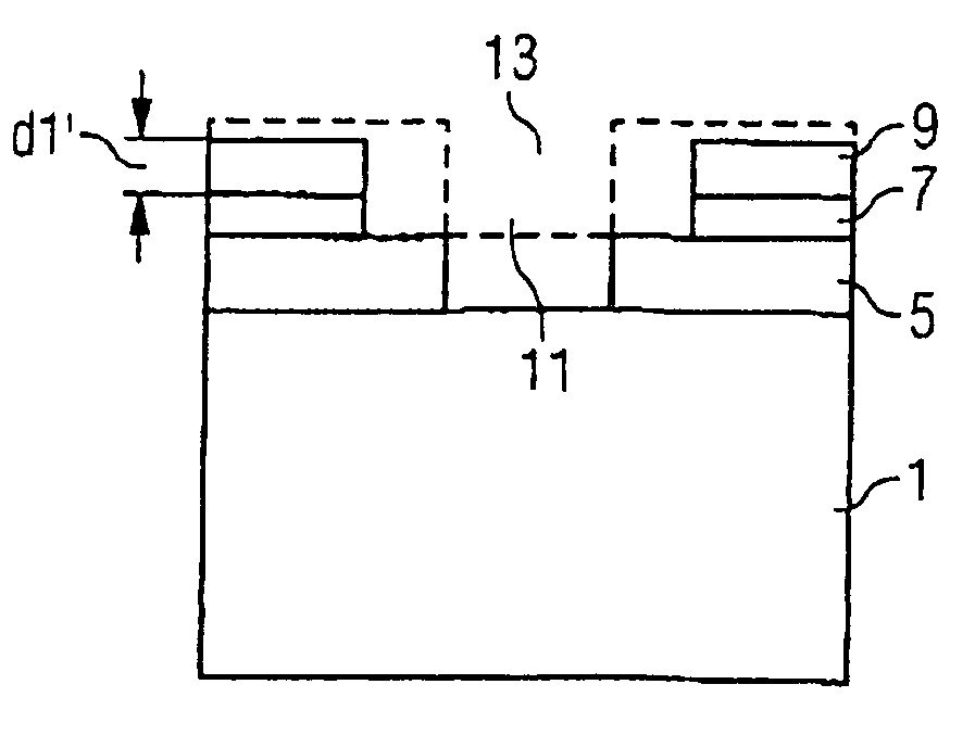 Method for production of a semiconductor structure