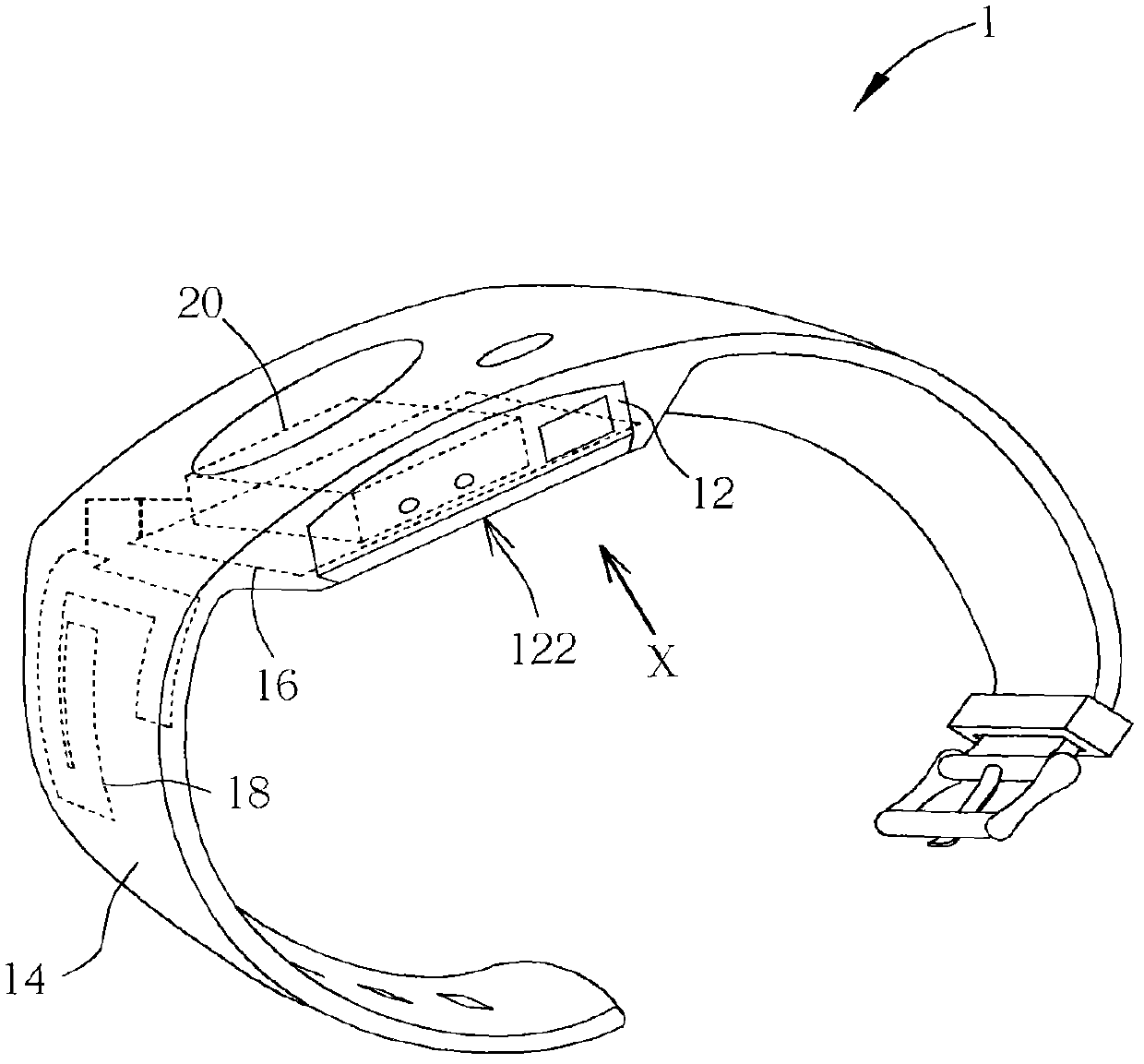 Antenna structure of carry-on electronic device and carry-on wireless electronic device