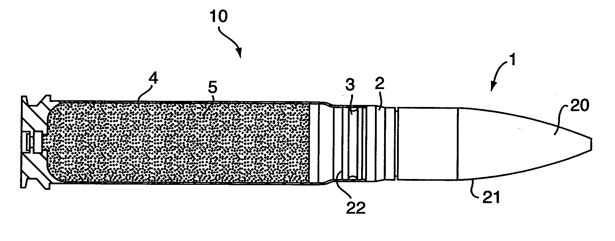 Universal KE projectile, in particular for medium caliber munitions