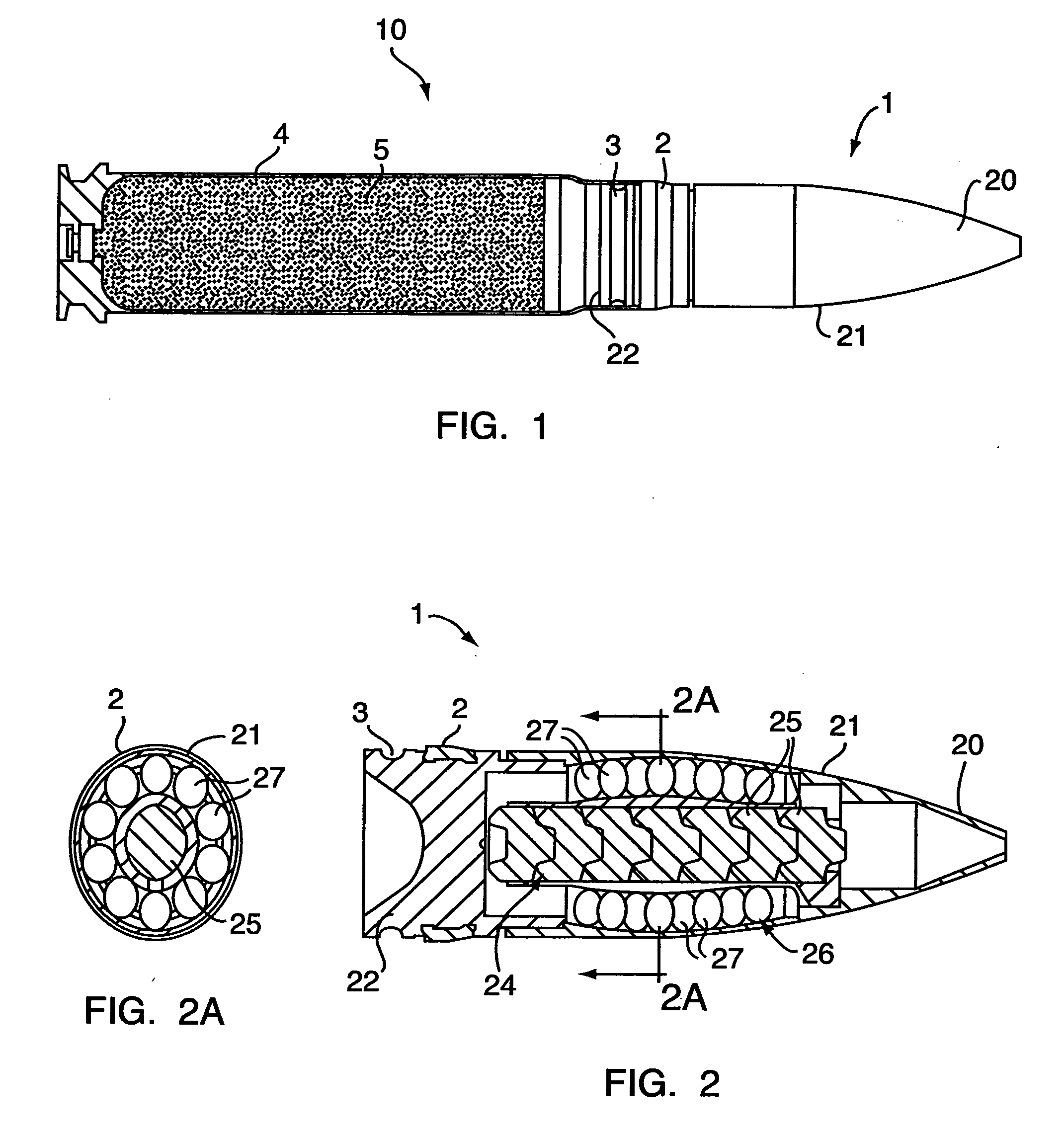 Universal KE projectile, in particular for medium caliber munitions