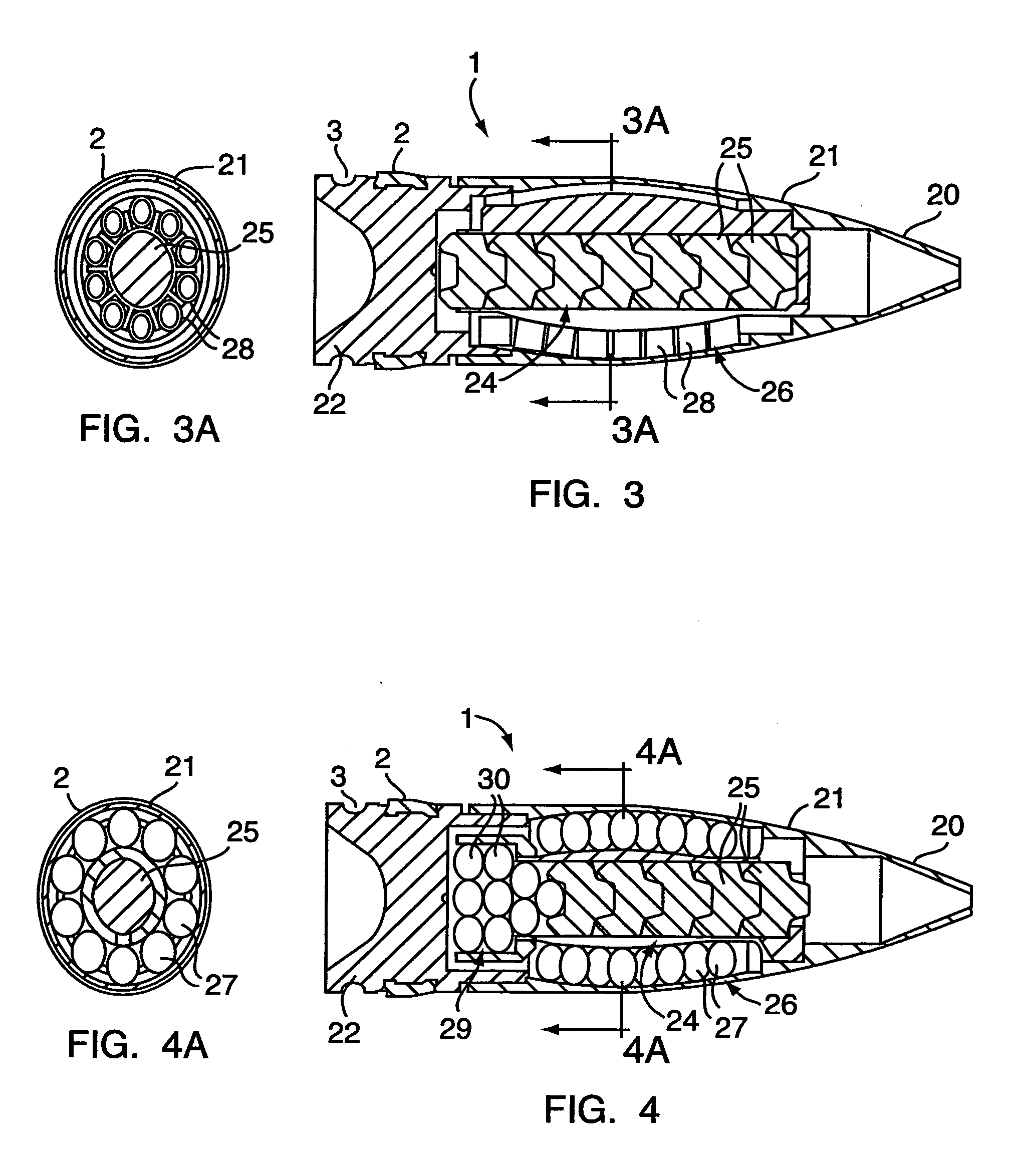 Universal KE projectile, in particular for medium caliber munitions