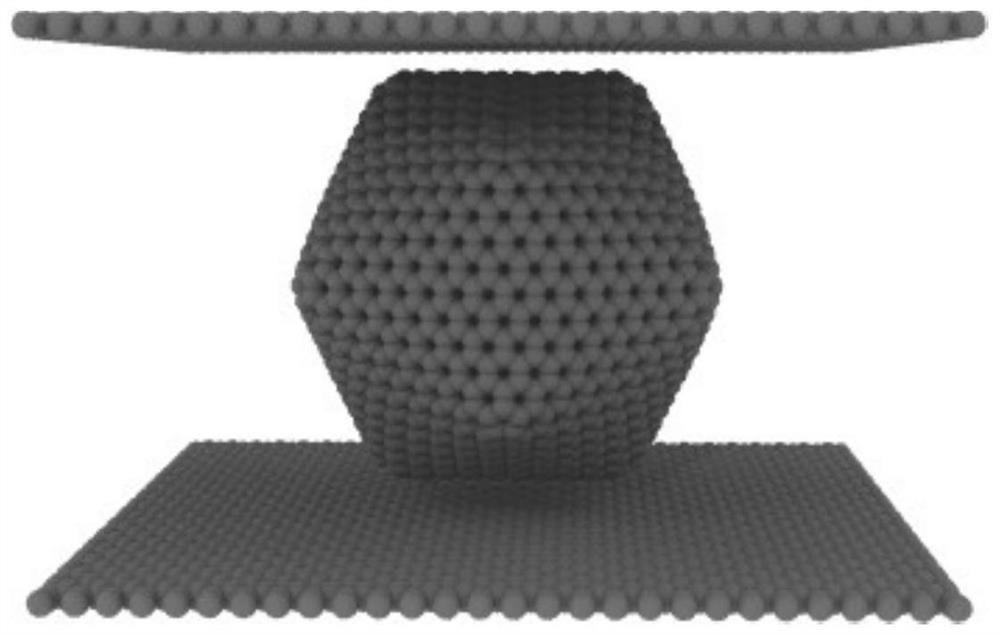 Multilayer fullerene one-way compression simulation method based on molecular dynamics