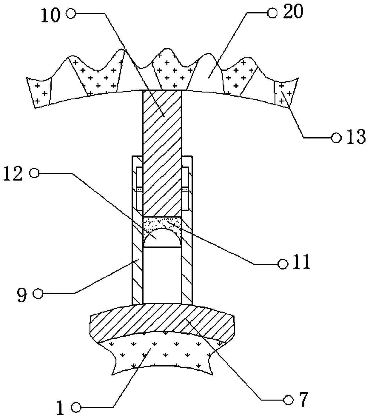 Wave-resistant anti-collision pier for sea-crossing bridge