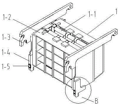 Slab continuous casting fan-shaped segment locating and locking device and assembling method