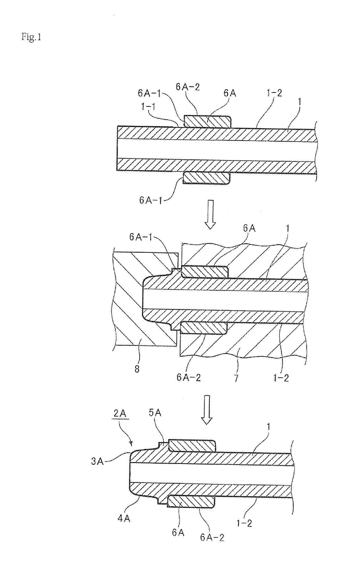 High-pressure fuel injection pipe with connection head and method of molding connection head