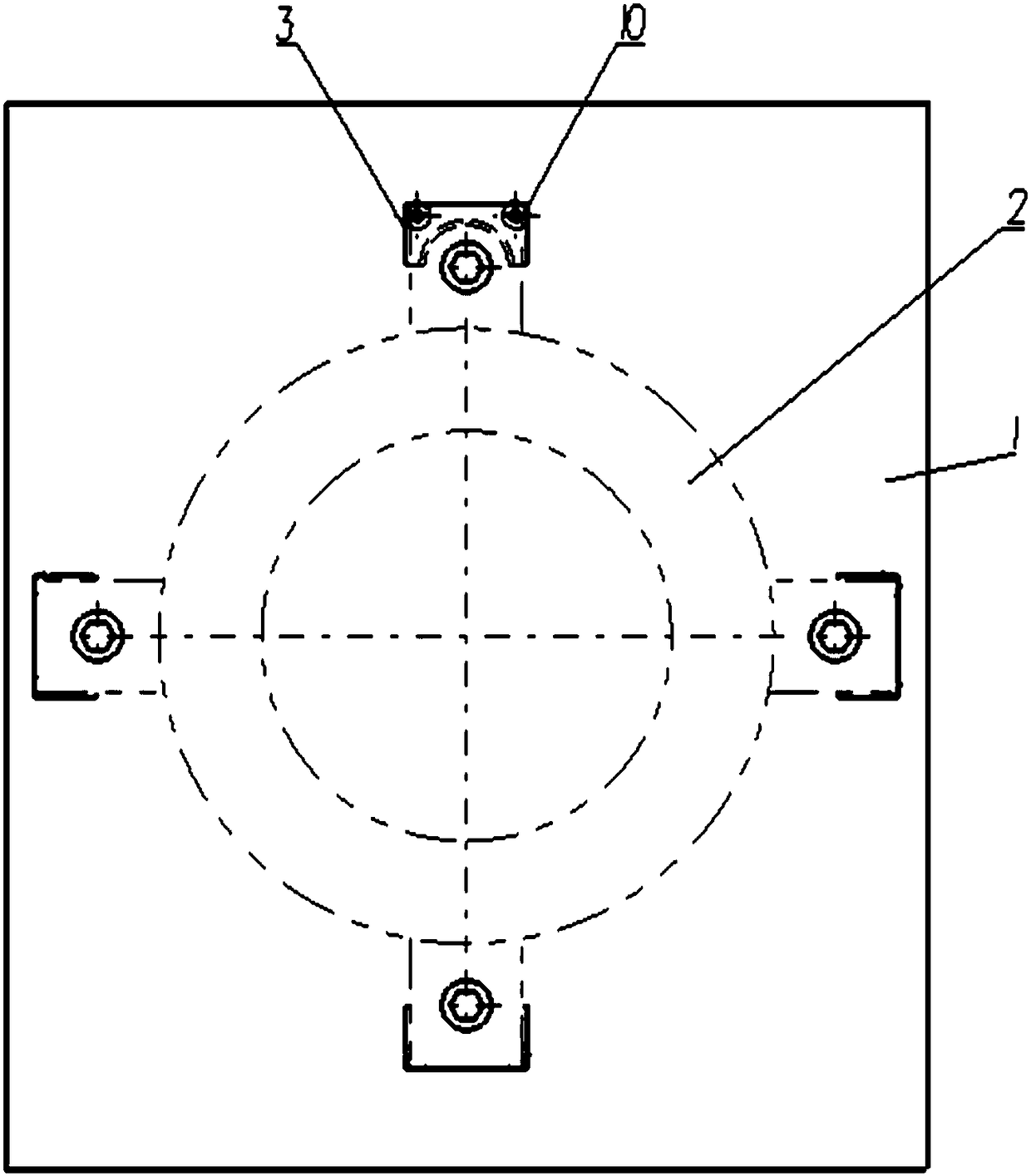 Floating supporting and pressing device