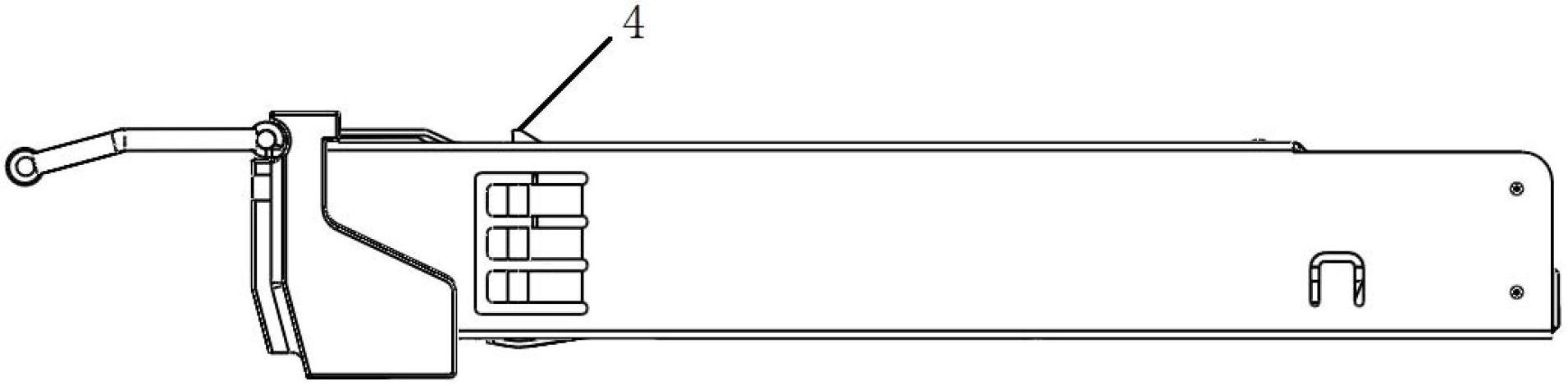 Unlocking mechanism of SFP (small form pluggable) optical modules