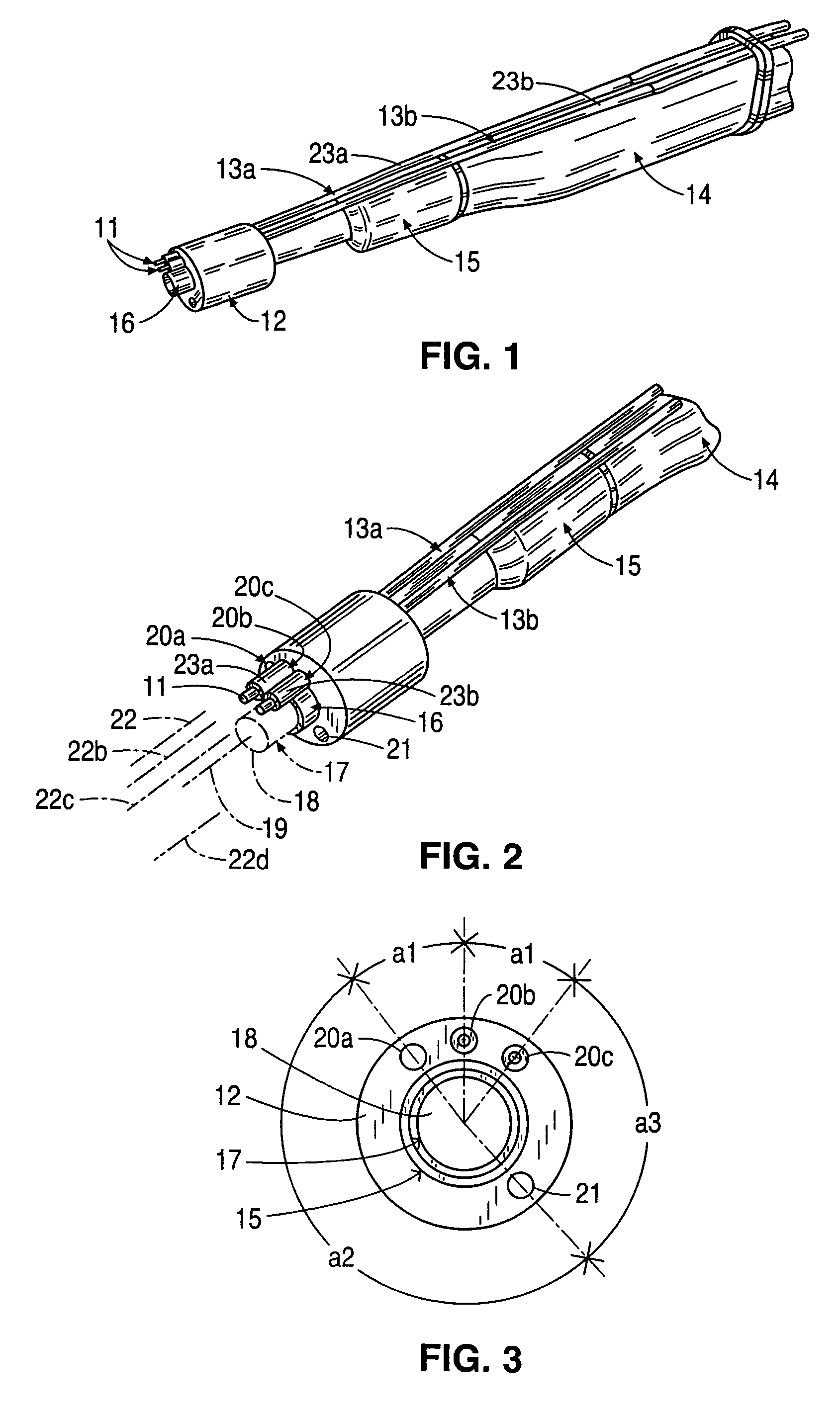 RF cauterization and ultrasonic ablation instrument with multi-hole collar and electrode mounting sleeve