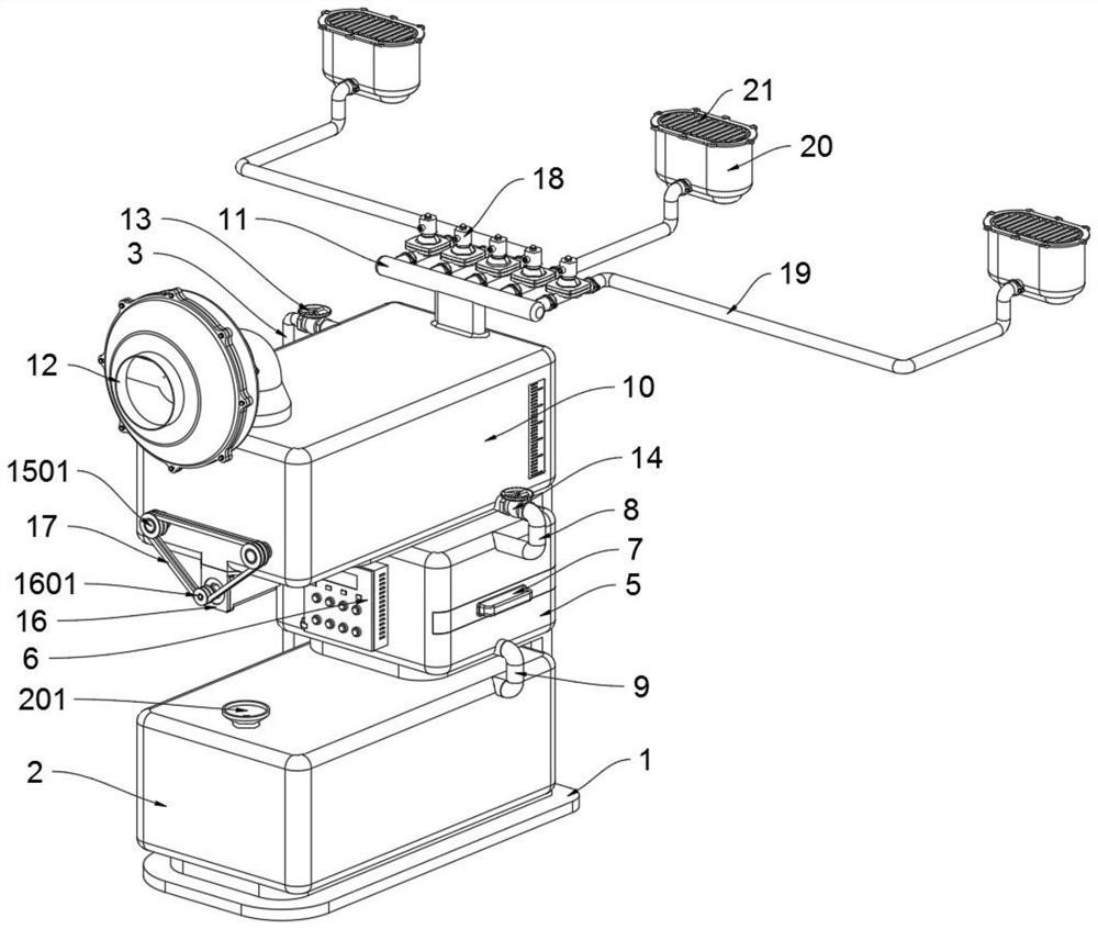 Metal dust collecting and self-cleaning device for machining