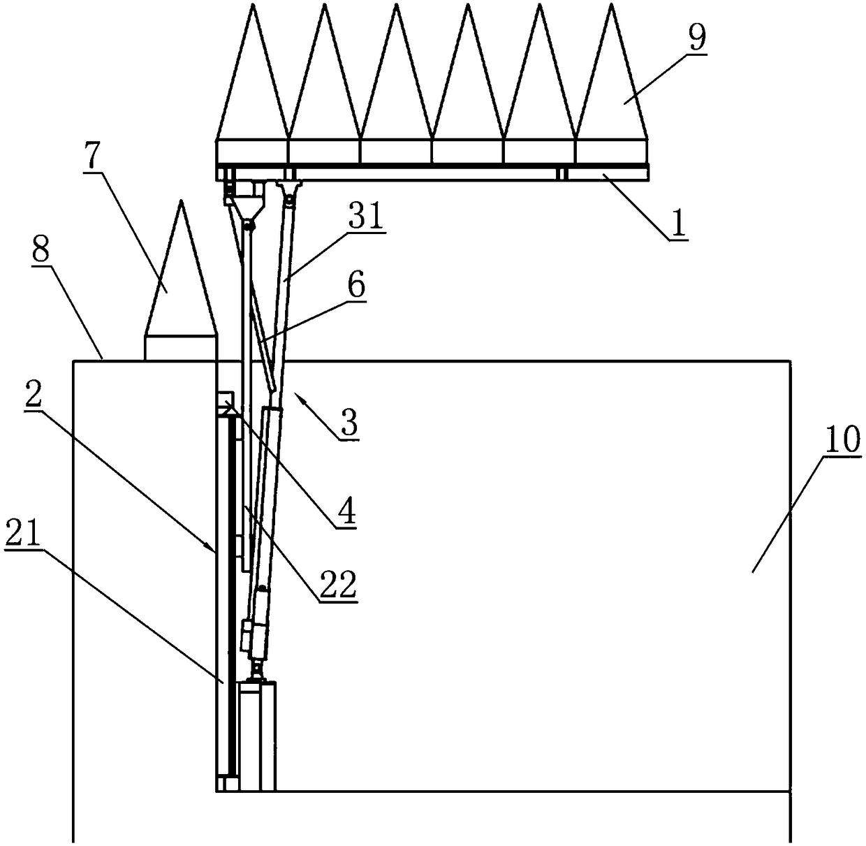 Flipping cover plate for microwave darkroom pit