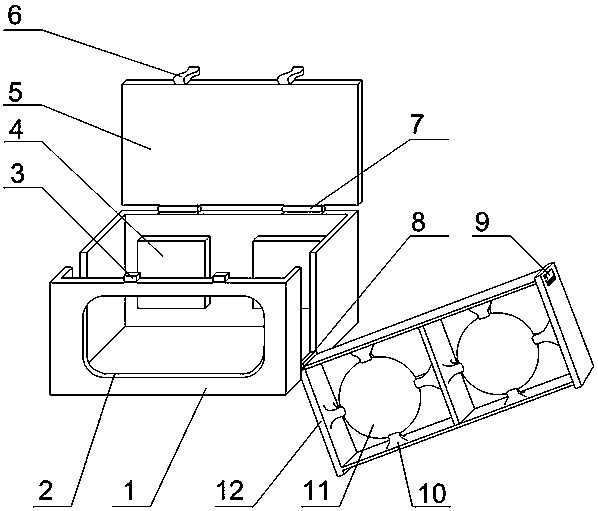 VR glasses structure convenient to dismount and wash