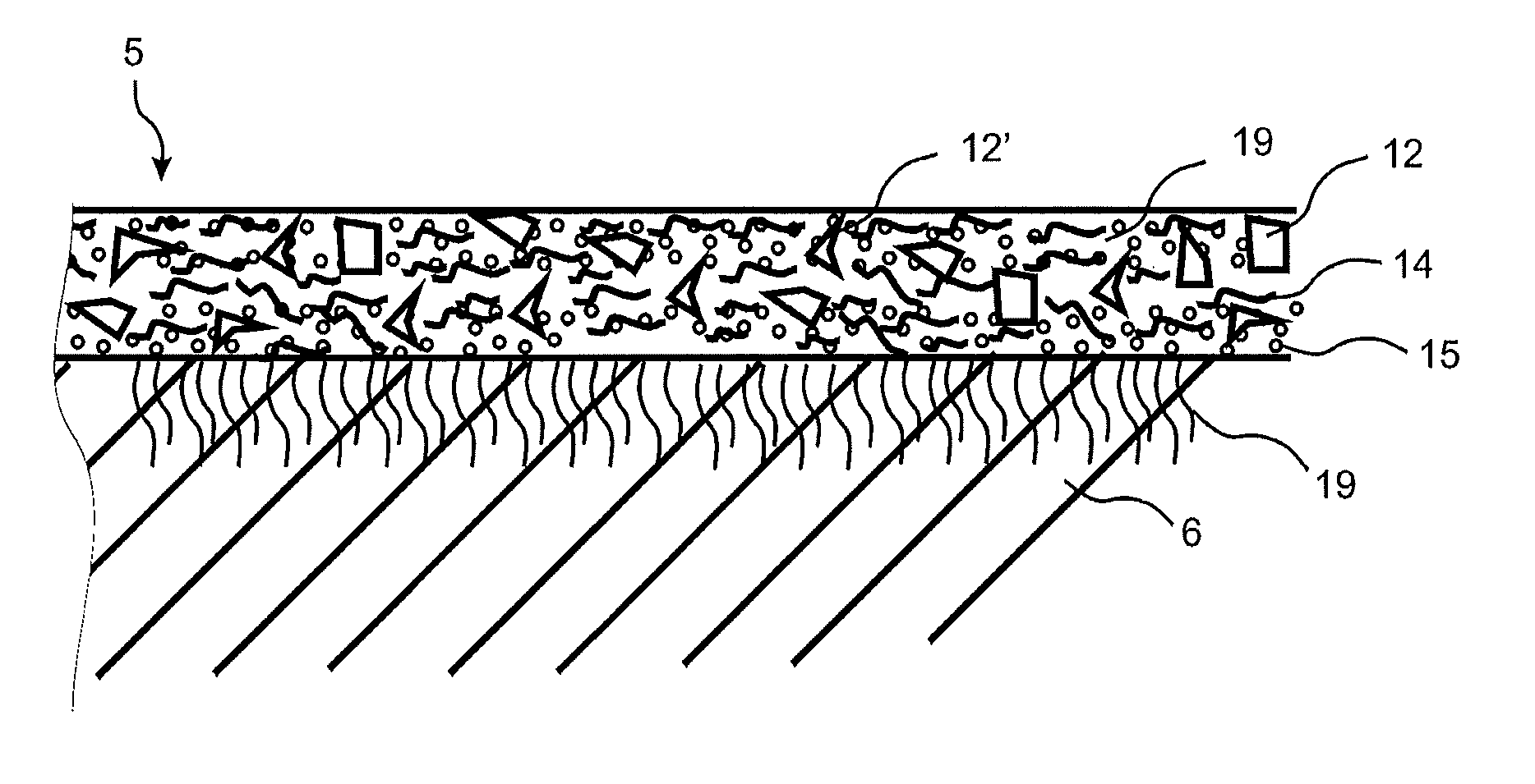 Bright coloured surface layer