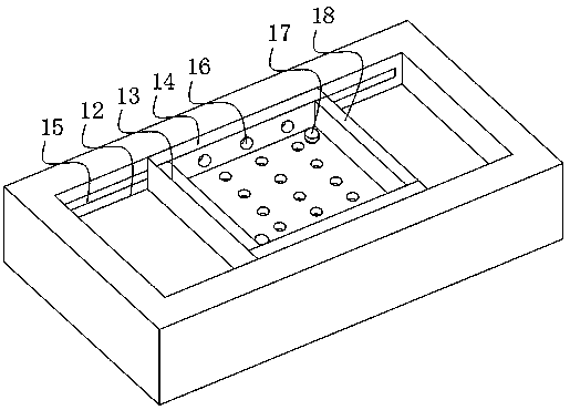 Environment-friendly dust falling equipment for waste gas treatment and with multiple filtering structures