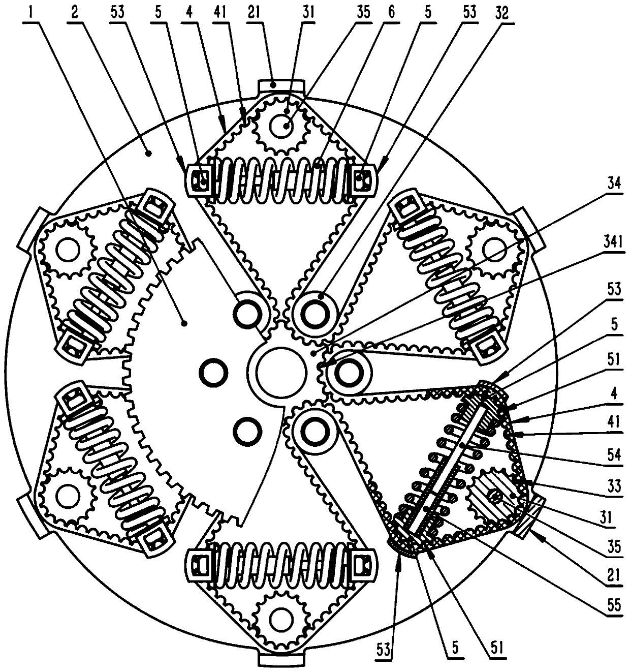 Torsion damper and power transmission device